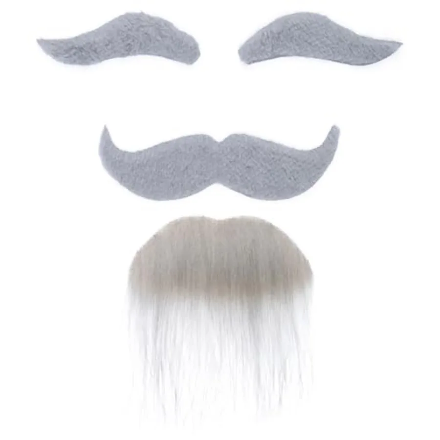 Realistic Mustache Fake Mustache and Eyebrows Men Self Adhesive Fake Beard Novelty Costume Facial Hair for Cosplay
Realistic Mustache Fake Mustache and Eyebrows Men Self Adhesive Fake Beard Novelty Costume Facial Hair for Cosplay