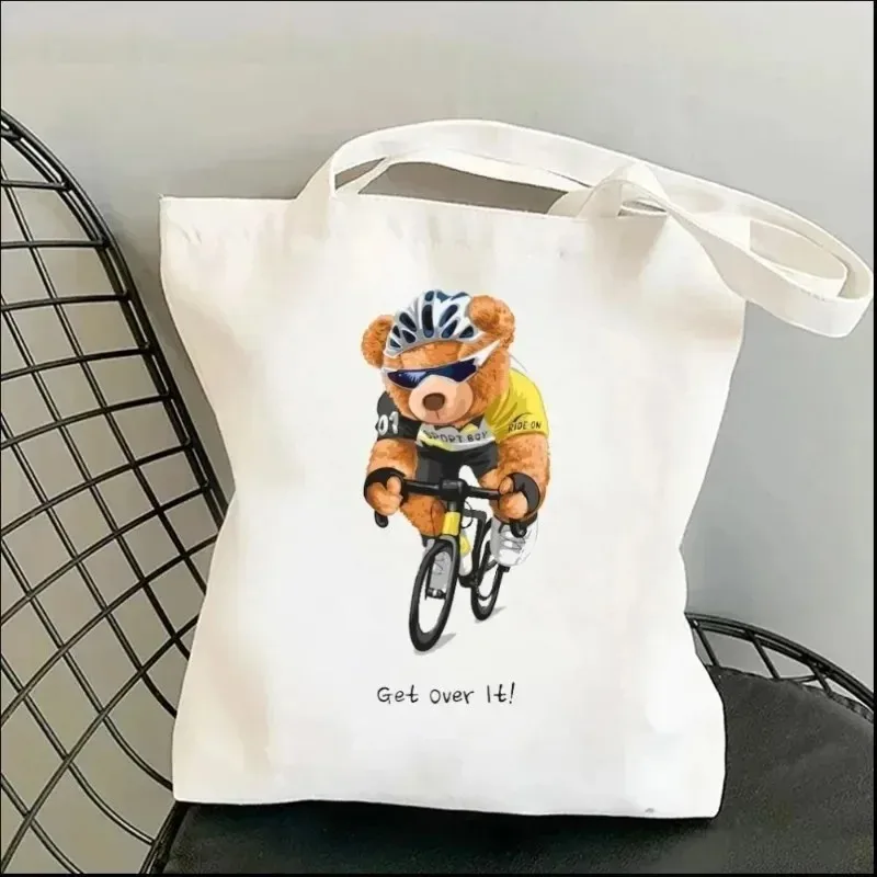 Harajuku Cute Bear Art Shoulder Bags Kawaii Fashion Tote Handbag Canvas Girl Environmental Large Capacity Portable Shopping Bag
Harajuku Cute Bear Art Shoulder Bags Kawaii Fashion Tote Handbag Canvas Girl Environmental Large Capacity Portable Shopping Bag
