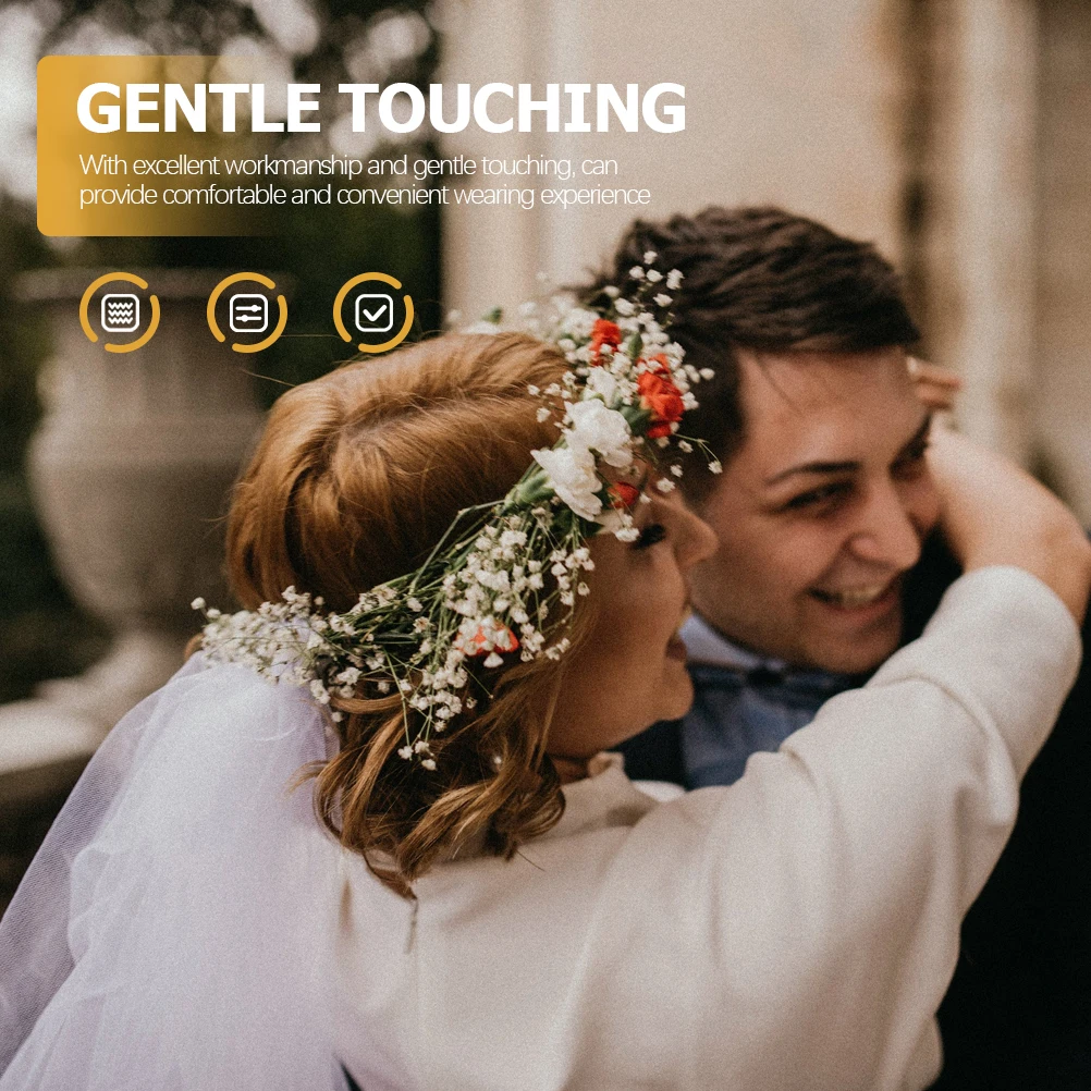 Floral Headpiece Bride Flower Headb Wedding Pregnant Woman Bridal Wreath Hair Lightweight Comfortable Floral Crown Silk 
Floral Headpiece Bride Flower Headb Wedding Pregnant Woman Bridal Wreath Hair Lightweight Comfortable Floral Crown Silk