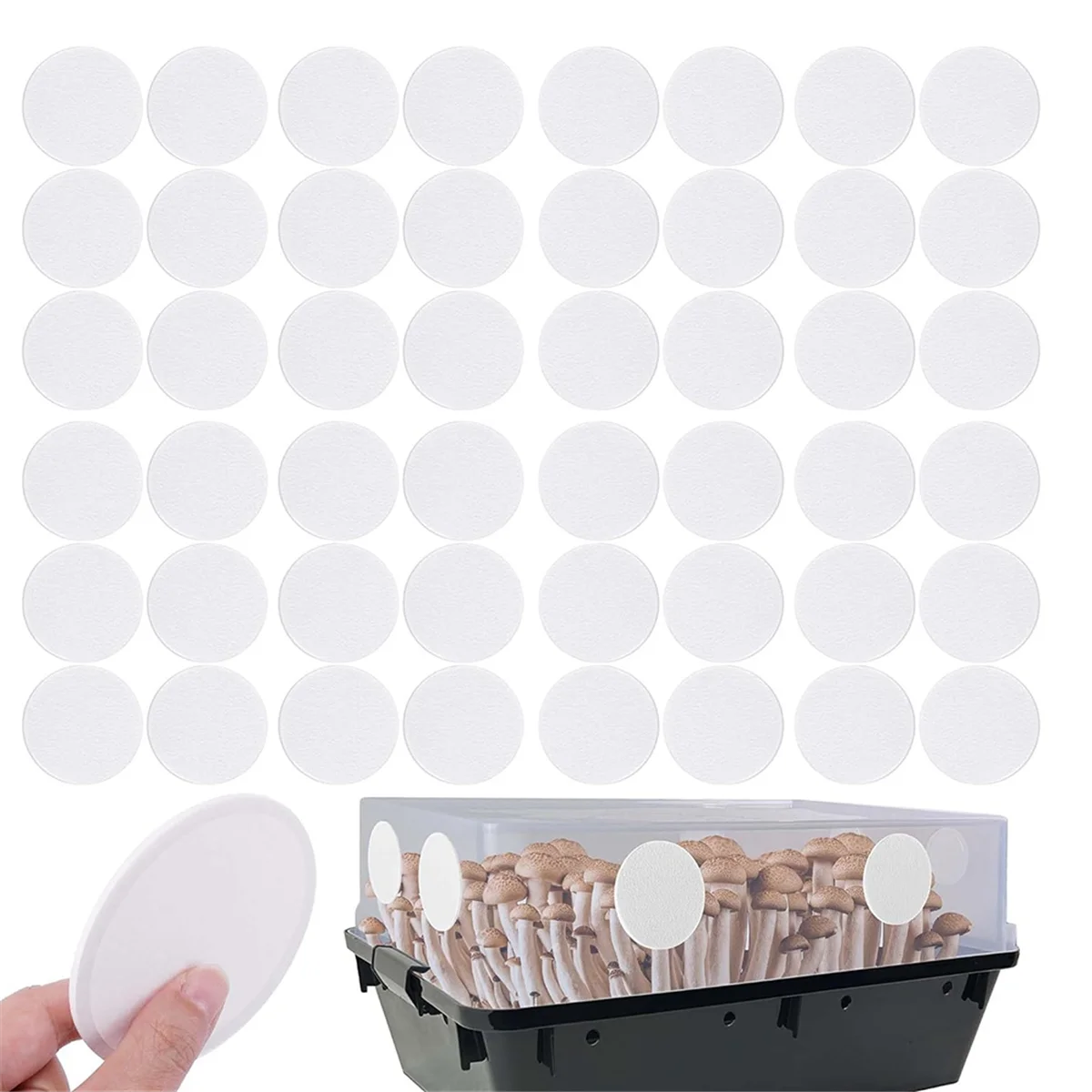 A002 24Pcs 2.5In Monotub Adhesive Filter Disks-2MM Thick Monotub Filter Discs-Monotub Filters for Mushroom Growing Supplies
A002 24Pcs 2.5In Monotub Adhesive Filter Disks-2MM Thick Monotub Filter Discs-Monotub Filters for Mushroom Growing Supplies