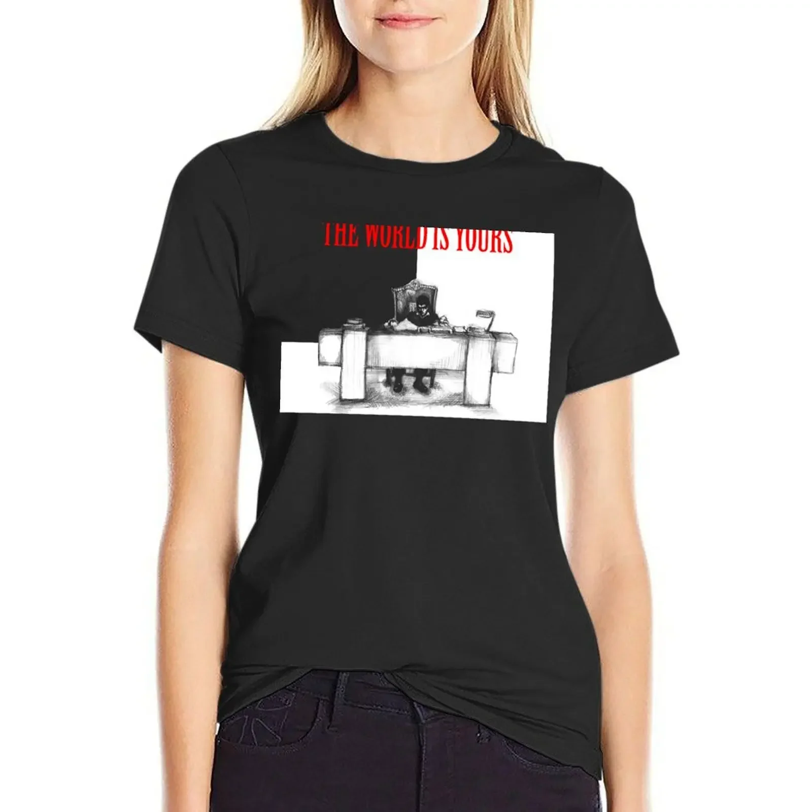 The World Is Yours T-Shirt customizeds tees vintage clothes funny t shirts for Women
The World Is Yours T-Shirt customizeds tees vintage clothes funny t shirts for Women