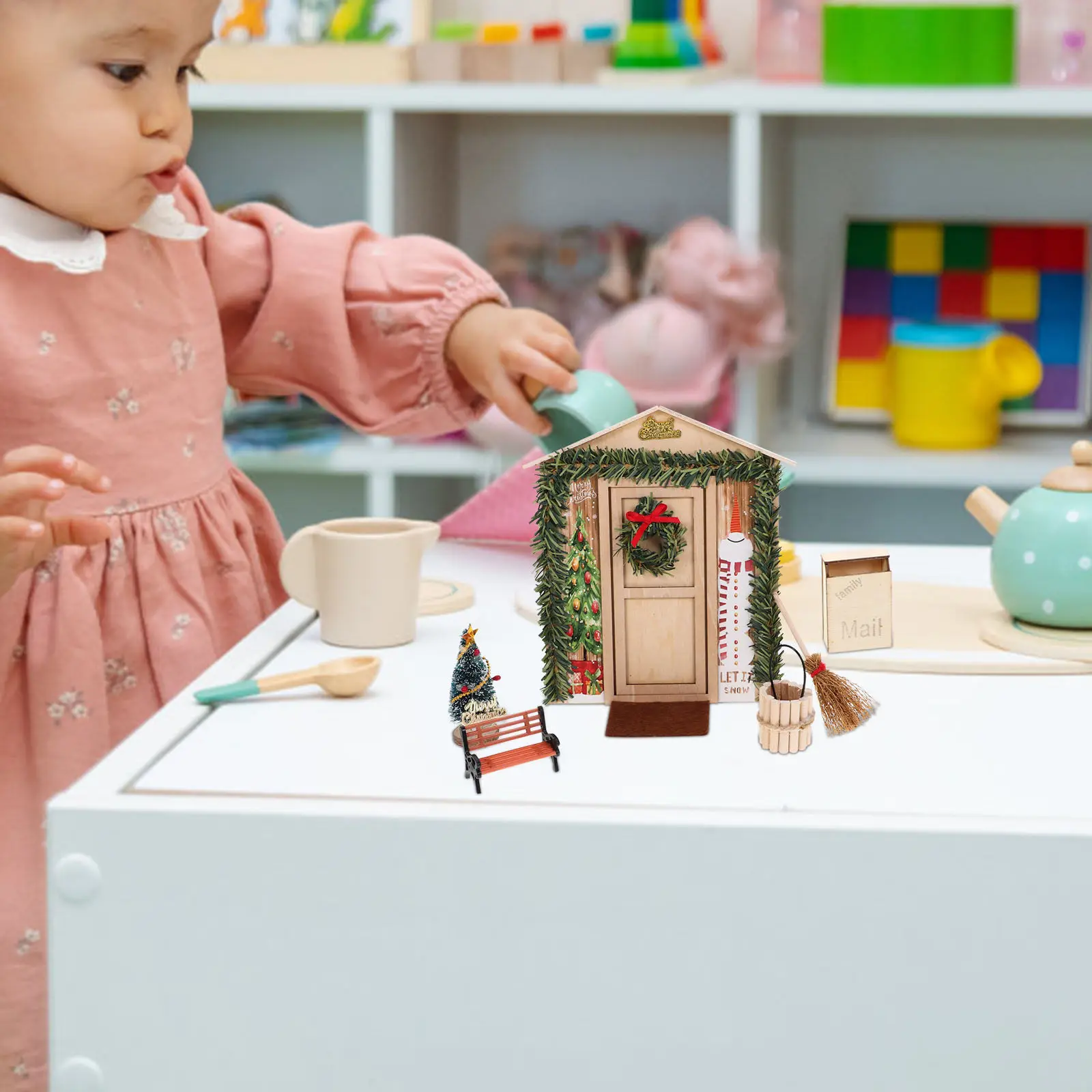 Toy House Ornament Mini Decorations Dollhouse Front Door Furniture Miniature Kit Simulation Toys
Toy House Ornament Mini Decorations Dollhouse Front Door Furniture Miniature Kit Simulation Toys