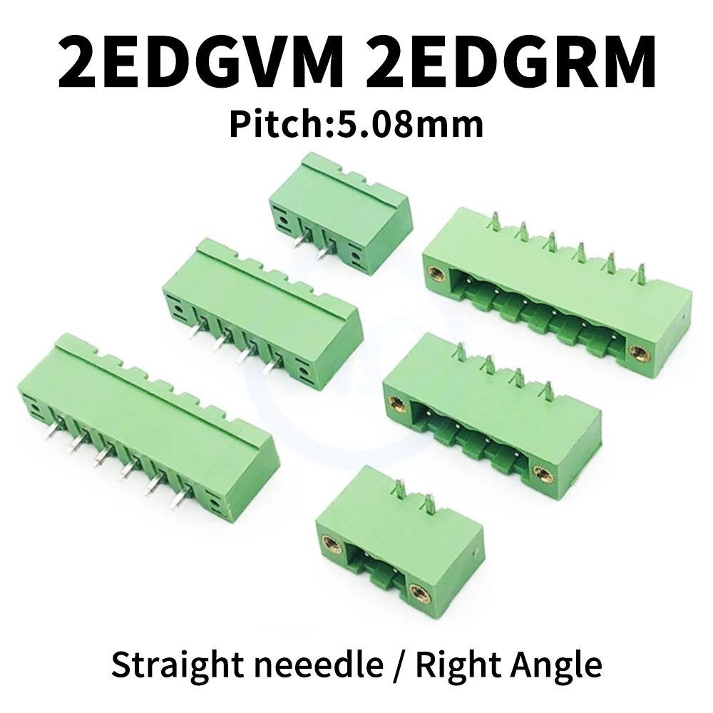 (10 PCS) KF 2EDGVM 2EDGRM 5.08mm Plug-in PCB Terminal Block with Flange Right Angle/Straight Pin Block Connector 2-24Pin
(10 PCS) KF 2EDGVM 2EDGRM 5.08mm Plug-in PCB Terminal Block with Flange Right Angle/Straight Pin Block Connector 2-24Pin