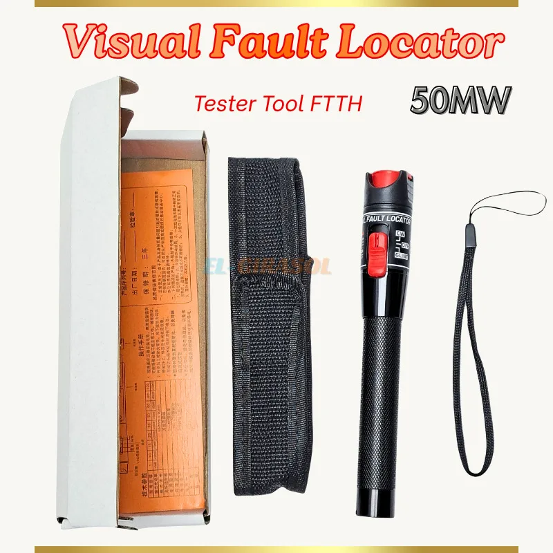 Pen Type Visual Fault Locator 50mW 50KM Red Laser Optical Fiber Tester FTTH Network Cable VFL Detector
Pen Type Visual Fault Locator 50mW 50KM Red Laser Optical Fiber Tester FTTH Network Cable VFL Detector