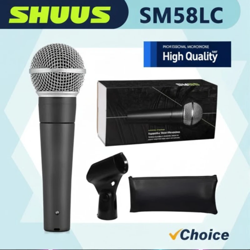 Новый проводной динамический микрофон SM58LC SM58S с кардиоидной диаграммой направленности для караоке, живого вокала и выступлений на сцене (2026 год)
Новый проводной динамический микрофон SM58LC SM58S с кардиоидной диаграммой направленности для караоке, живого вокала и выступлений на сцене (2026 год)