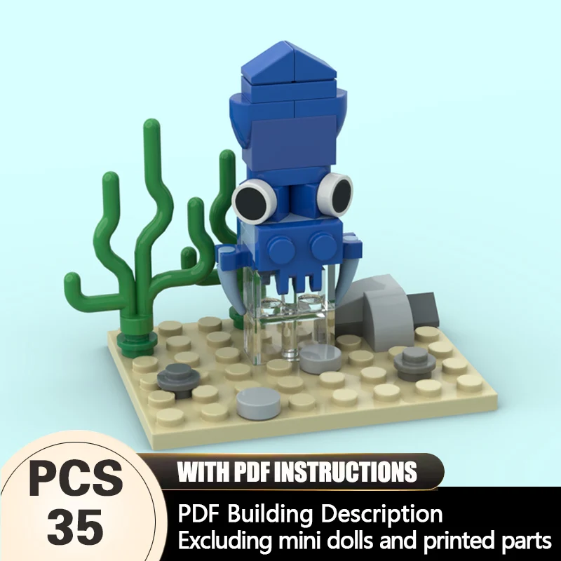 Creators Animal Series Model MOC Building Bricks Blue Squid Modular Technology Gifts Holiday Assemble Children Toys Suit
Creators Animal Series Model MOC Building Bricks Blue Squid Modular Technology Gifts Holiday Assemble Children Toys Suit