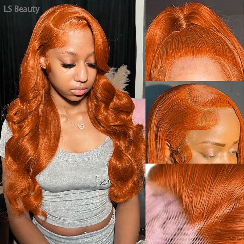 Ginger Orange Wig Human Hair 40 42 inch 13x6 Body Wave Lace Front Wigs 100% Human Hair 350# Colored Pre Plucked 200% Density
Ginger Orange Wig Human Hair 40 42 inch 13x6 Body Wave Lace Front Wigs 100% Human Hair 350# Colored Pre Plucked 200% Density