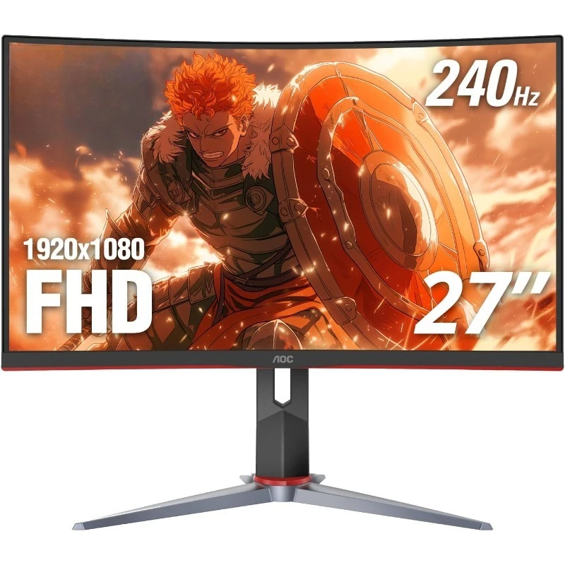 C27G2Z 27" Curved Frameless Ultra-Fast Gaming Monitor, FHD 1080p, 0.5ms 240Hz, FreeSync, 1x Display Port
C27G2Z 27" Curved Frameless Ultra-Fast Gaming Monitor, FHD 1080p, 0.5ms 240Hz, FreeSync, 1x Display Port