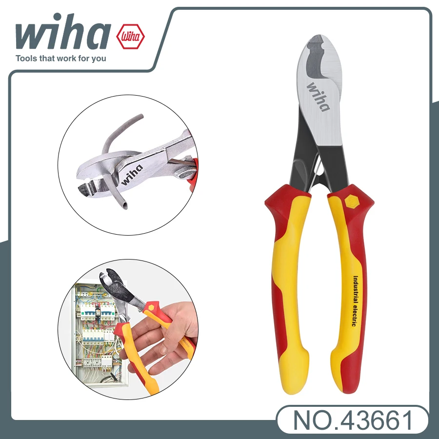 WIHA 1000V Insulated Cable Cutter with Switchable Spring 180mm Industrial Tool
WIHA 1000V Insulated Cable Cutter with Switchable Spring 180mm Industrial Tool