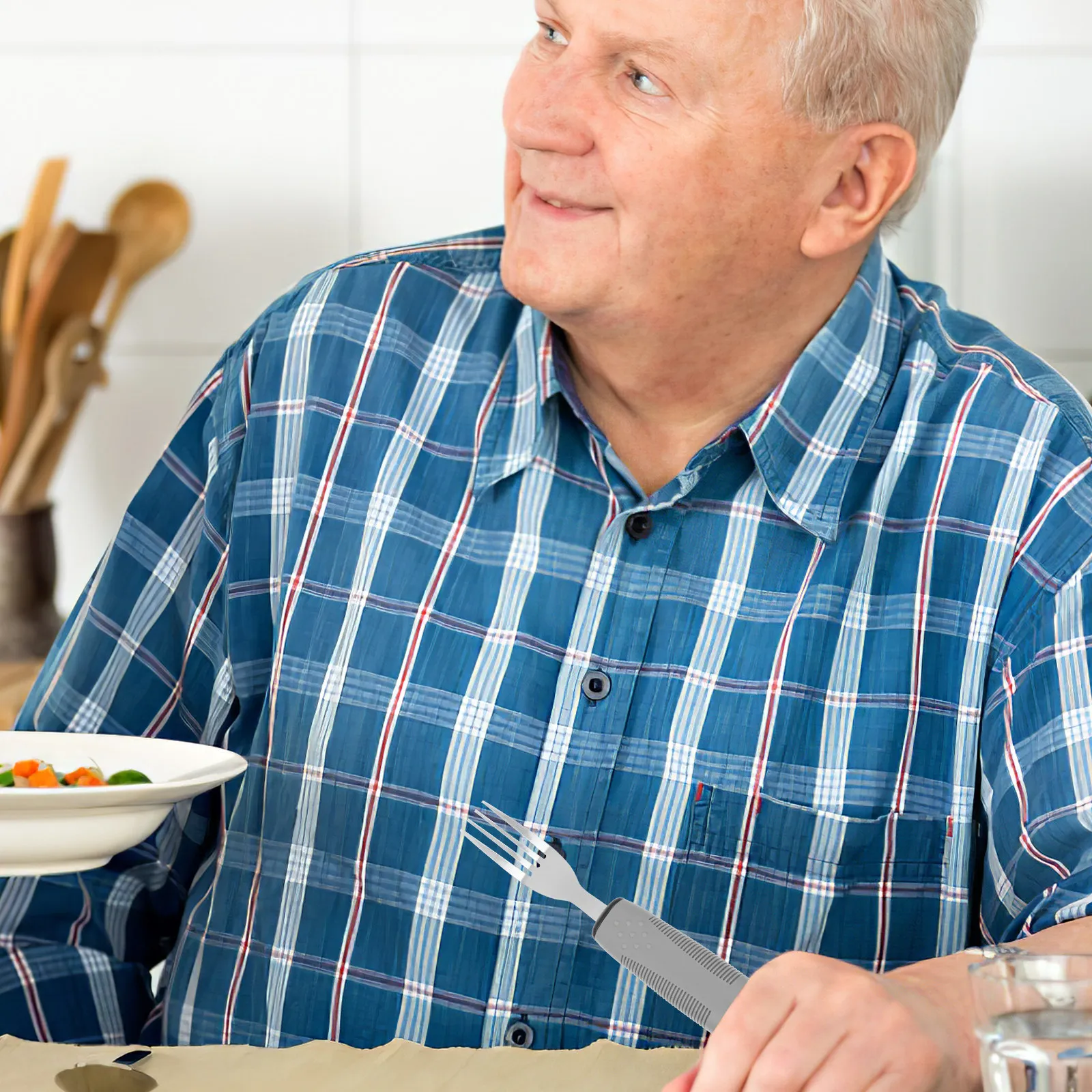 1Set Anti-Shake Adaptive Utensils Kit Elderly Household Tableware Non-Slip Wider Handle Built Up Utensils for Arthritis Hand
1Set Anti-Shake Adaptive Utensils Kit Elderly Household Tableware Non-Slip Wider Handle Built Up Utensils for Arthritis Hand