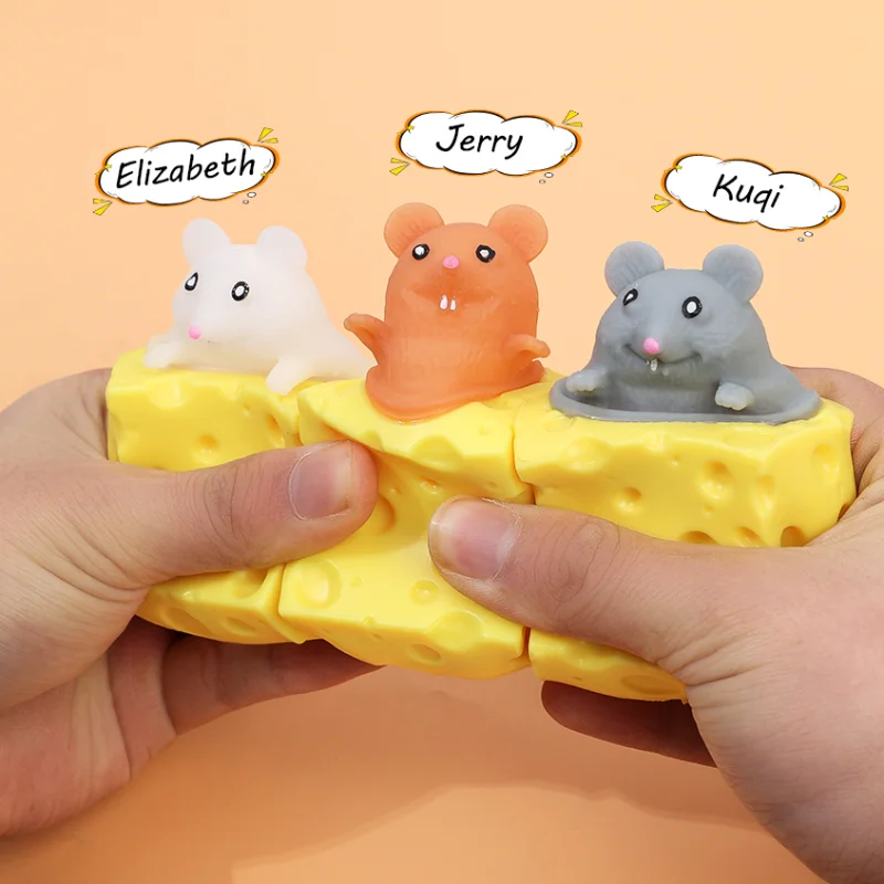 Funny Pop Up Mouse and Cheese Block Squeeze Toy Stress Relief Toys for Kids Adult Rat In Cheese Decompression Mouse Toy Gift
Funny Pop Up Mouse and Cheese Block Squeeze Toy Stress Relief Toys for Kids Adult Rat In Cheese Decompression Mouse Toy Gift