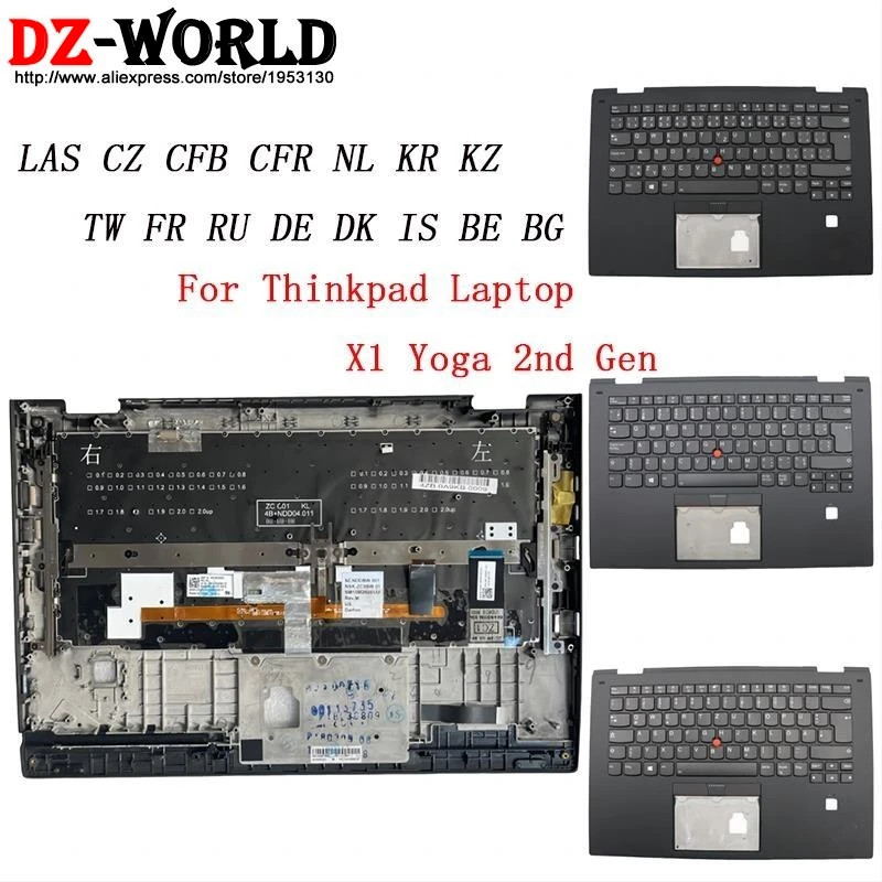 Black Shell Upper Case Palmrest Cover With Backlit Keyboard For Lenovo Thinkpad X1 Yoga 2nd Gen 2 G2 01HY829 01HY813 01HY807 01H
Black Shell Upper Case Palmrest Cover With Backlit Keyboard For Lenovo Thinkpad X1 Yoga 2nd Gen 2 G2 01HY829 01HY813 01HY807 01H
