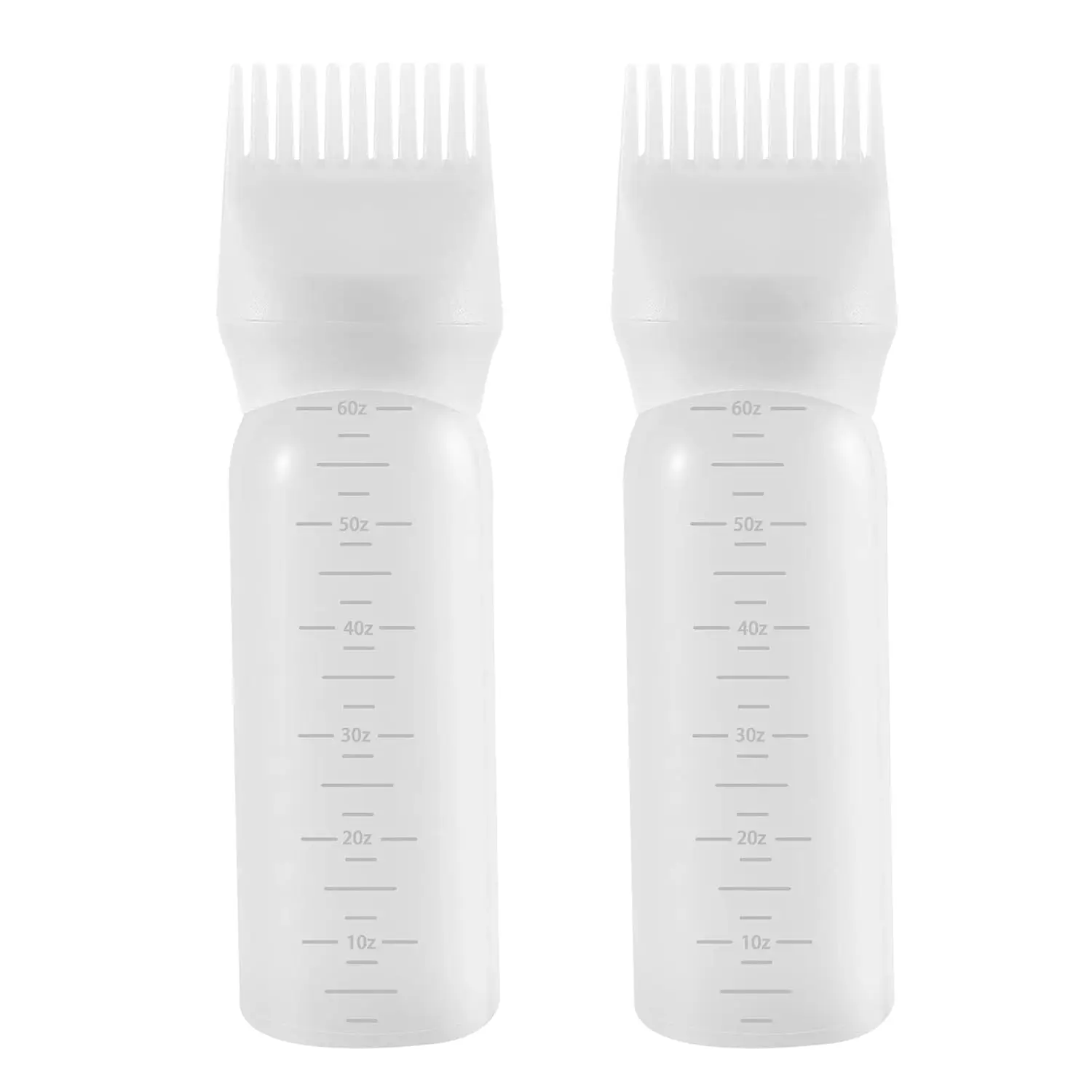 Root Comb Applicator Bottle 6 oz, 2 Pack Hair Oil Applicator with Scale, White
Root Comb Applicator Bottle 6 oz, 2 Pack Hair Oil Applicator with Scale, White
