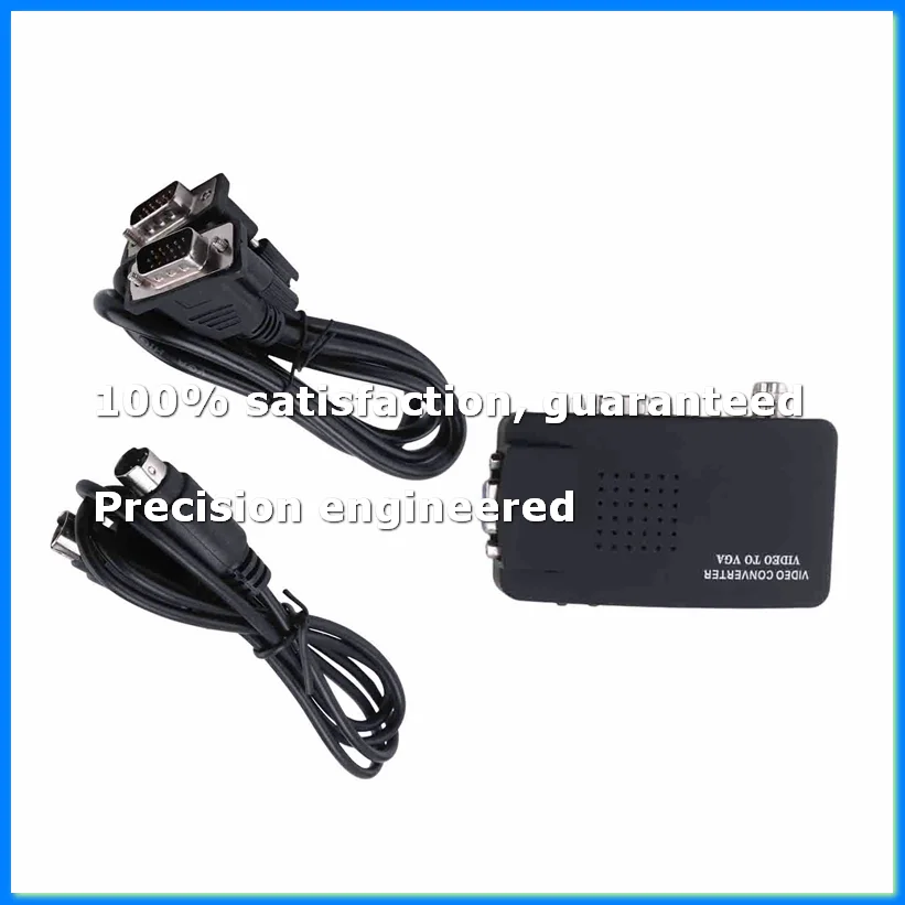 Svideo AV to VGA Converter Adapter Composite AV CVBS in VGA Out 1080P for TV to PC Monitor HDTV-ELEC
Svideo AV to VGA Converter Adapter Composite AV CVBS in VGA Out 1080P for TV to PC Monitor HDTV-ELEC