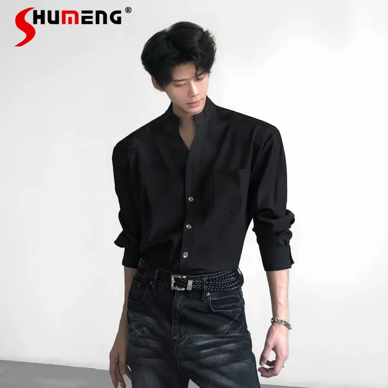 Fashion Pocket Decoration Shirts Men's 2026 Spring New High-end Handsome Comfort Versatile Shirts Male Long Sleeve Handsome Tops
Fashion Pocket Decoration Shirts Men's 2026 Spring New High-end Handsome Comfort Versatile Shirts Male Long Sleeve Handsome Tops