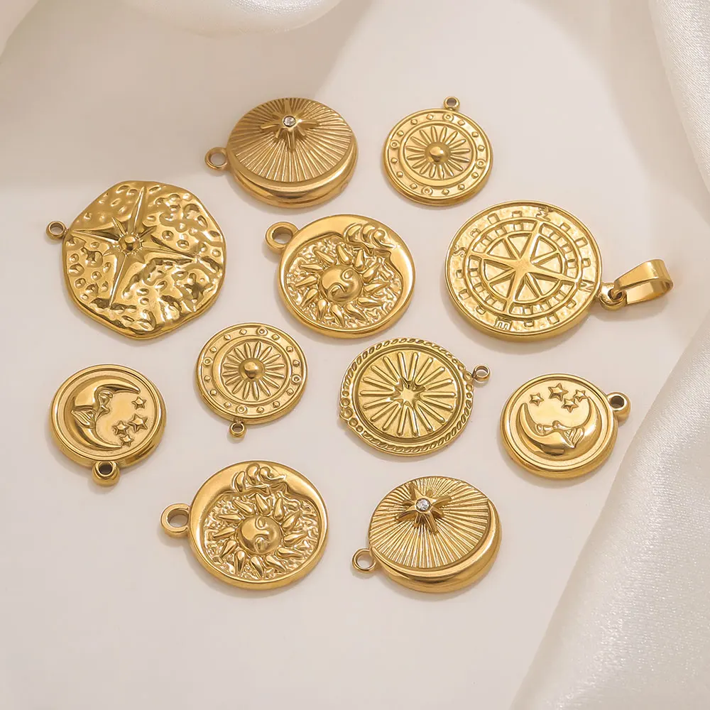 5pcs Stainless Steel Smiley Sun Moon Compass Charms Jewelry Making Connector DIY Women Earrings Necklace Accessories Wholesale
5pcs Stainless Steel Smiley Sun Moon Compass Charms Jewelry Making Connector DIY Women Earrings Necklace Accessories Wholesale