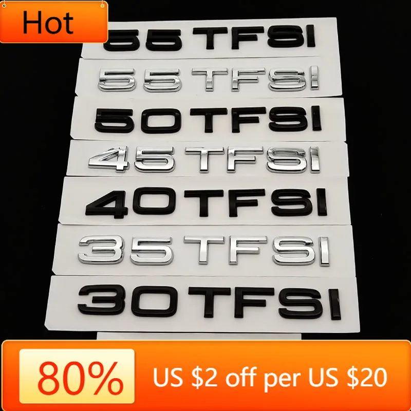 Valve Stems Caps 3D ABS 30 35 40 45 50 55 TFSI Logo Letters Car Trunk Emblem Badge Sticker For Audi Q3 Q5 Q7 A1 A2 A3 A4 A5 A6 A
Valve Stems Caps 3D ABS 30 35 40 45 50 55 TFSI Logo Letters Car Trunk Emblem Badge Sticker For Audi Q3 Q5 Q7 A1 A2 A3 A4 A5 A6 A