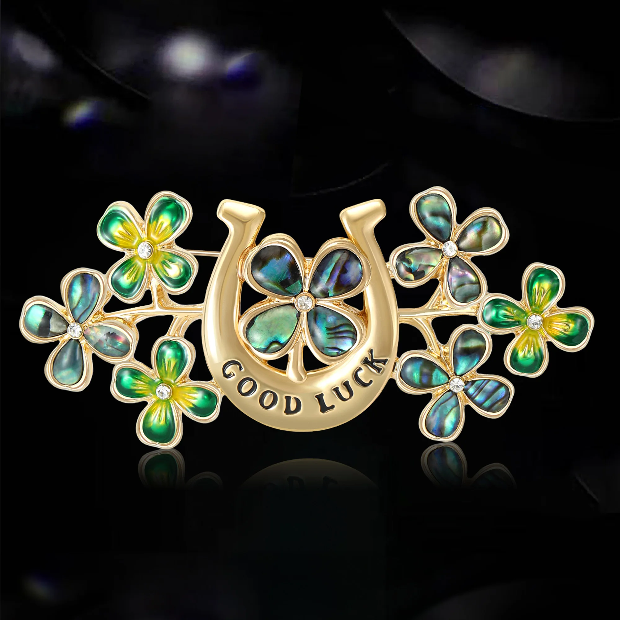 Luxury Shell Four Leaf Clover Brooches for Women Unisex Rhinestone Plant Pins Keychain Event Party New Gifts Jewelry Accessories
Luxury Shell Four Leaf Clover Brooches for Women Unisex Rhinestone Plant Pins Keychain Event Party New Gifts Jewelry Accessories