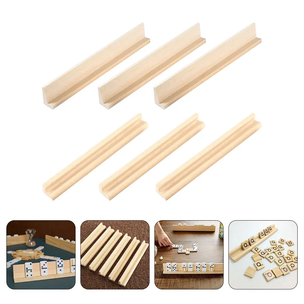 6pcs 19cm Style Domino Stand Wooden Rack DIY Craft Multi-function Display Holder Game Accessories Building Blocks
6pcs 19cm Style Domino Stand Wooden Rack DIY Craft Multi-function Display Holder Game Accessories Building Blocks