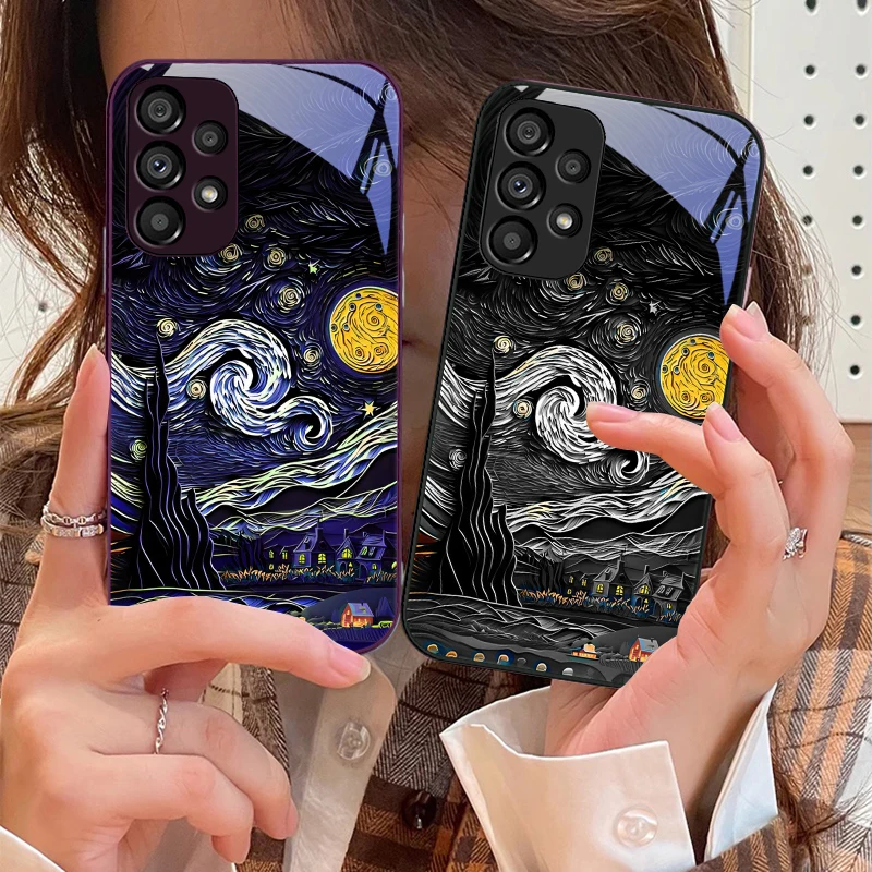 Oil Painting Starry Sky For Samsung S25 Edge S25Ultra S8 S9 S10 S20 U ltra S21 Pro S22 Plus S23 FE S24 Ultra Glass Phone Case
Oil Painting Starry Sky For Samsung S25 Edge S25Ultra S8 S9 S10 S20 U ltra S21 Pro S22 Plus S23 FE S24 Ultra Glass Phone Case