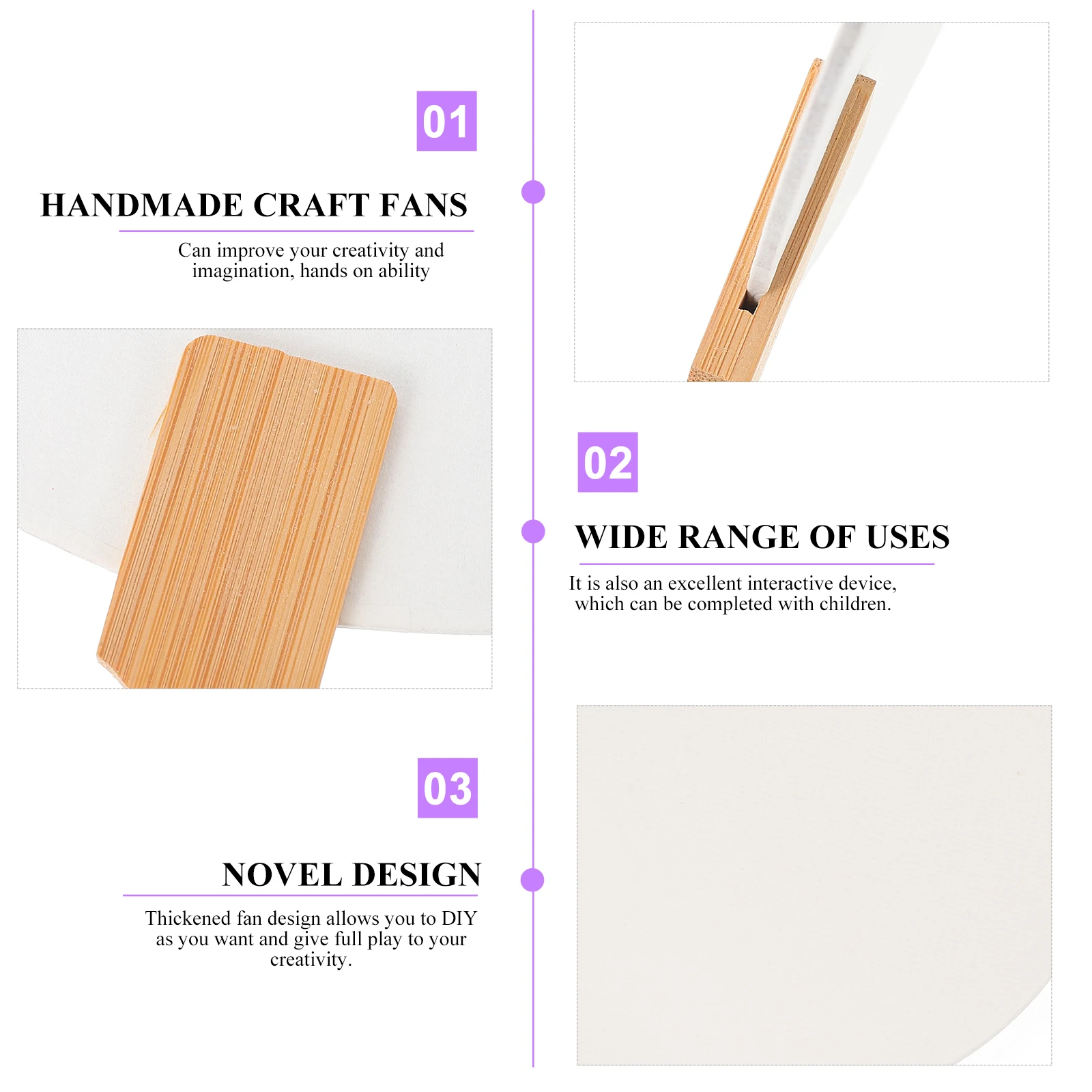 2 Pcs Multifunction DIY Handmade Fan Held Blank Fans for Crafts Paper Drawing Accessory
2 Pcs Multifunction DIY Handmade Fan Held Blank Fans for Crafts Paper Drawing Accessory