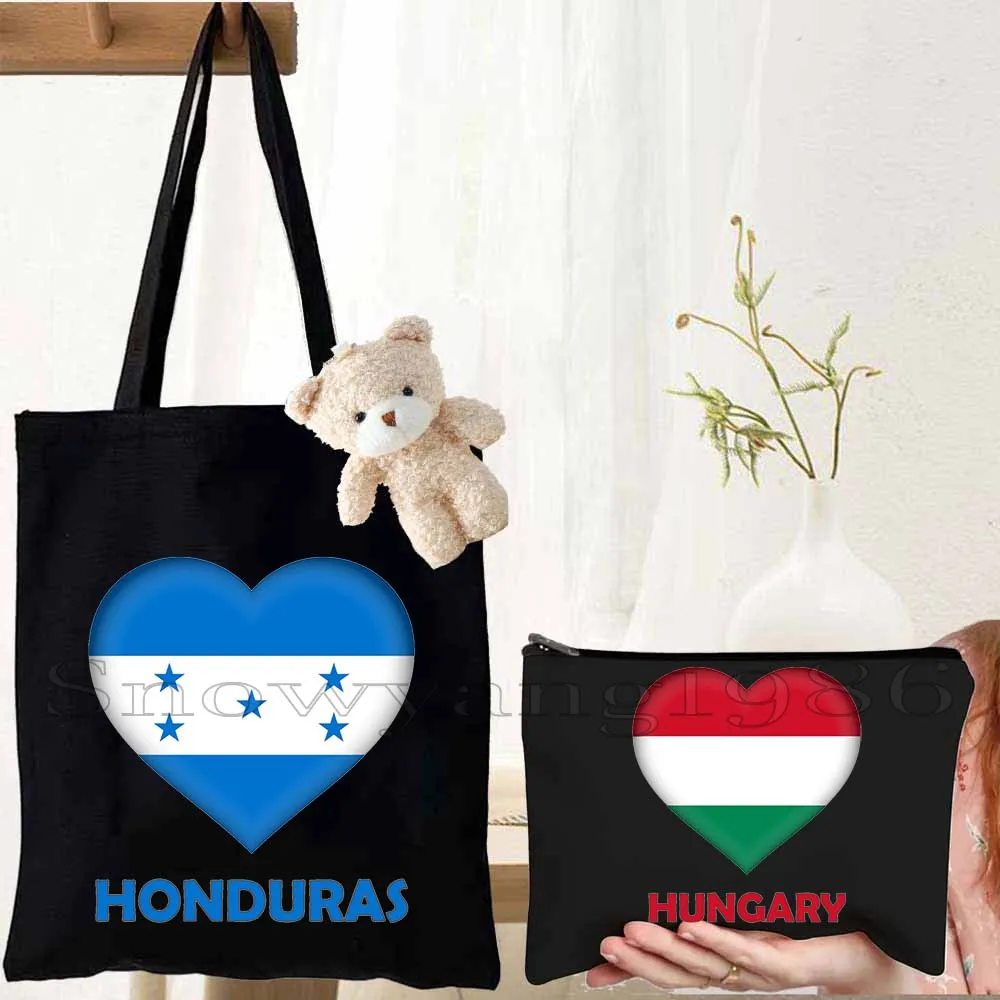 3pcs Cuba Dominica England Honduras Hungary Japan Netherlands Poland Portugal Sudan Thailand Chile Heart Flag Tote Bag Handbag
3pcs Cuba Dominica England Honduras Hungary Japan Netherlands Poland Portugal Sudan Thailand Chile Heart Flag Tote Bag Handbag