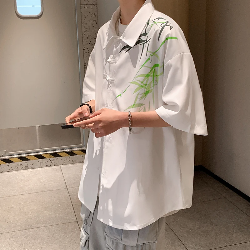 2026 Summer New Style Men's Trendy Printed Buttoned Short-Sleeved Five-Piece Sleeve Shirt Top
2026 Summer New Style Men's Trendy Printed Buttoned Short-Sleeved Five-Piece Sleeve Shirt Top