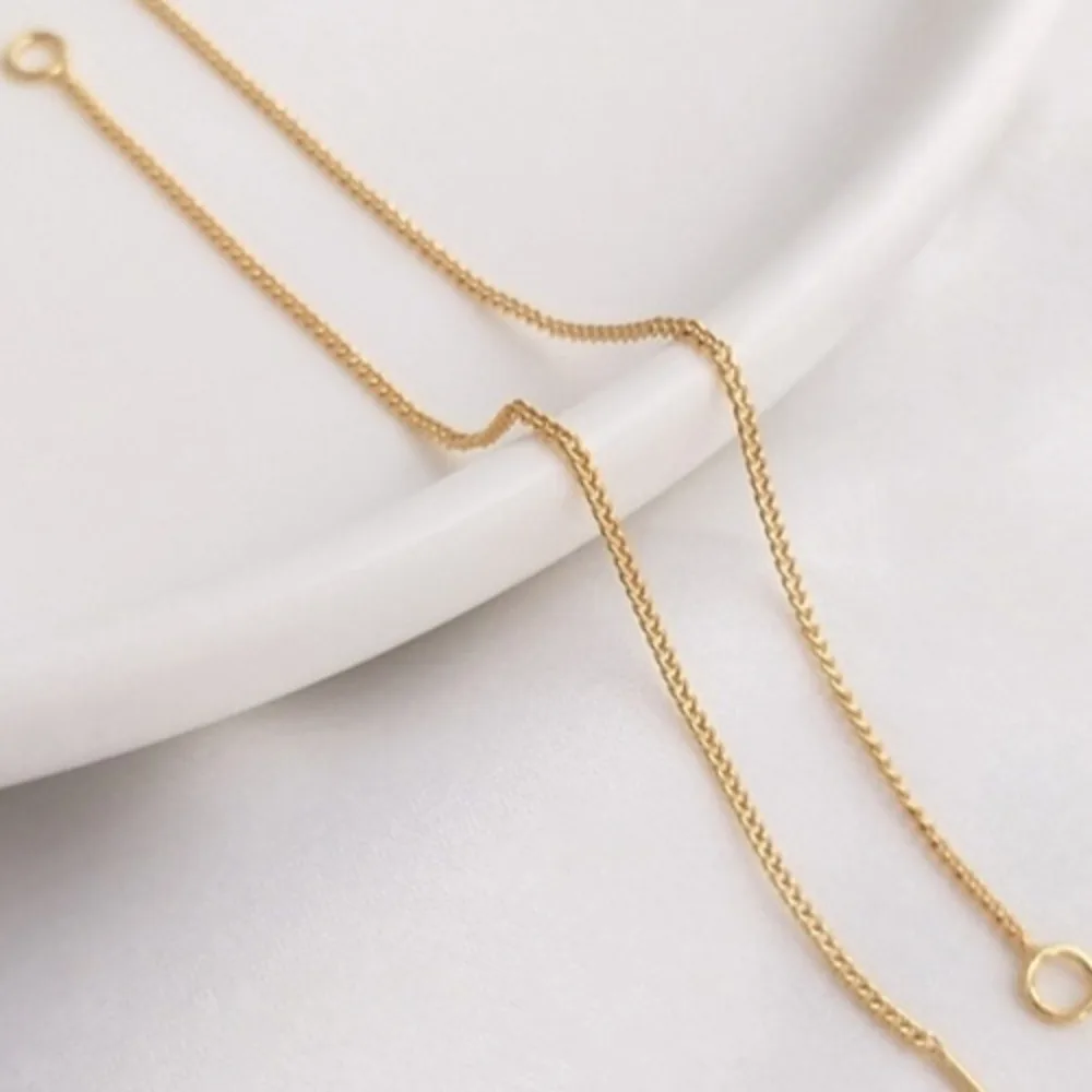 14-каратное золото, серьги-гвоздики для наушников с круглой головкой и подвесной боковой цепочкой, наушники ручной работы, серьги «сделай сам», аксессуары, материал
14-каратное золото, серьги-гвоздики для наушников с круглой головкой и подвесной боковой цепочкой, наушники ручной работы, серьги «сделай сам», аксессуары, материал