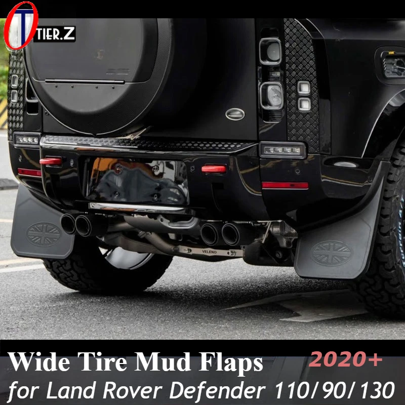 Wide Mud Flaps for Land Rover New Defender 110 90 130 2020+ Rear Tire Splash Guards Mudguards Union Jack Flag Pattern Accessory
Wide Mud Flaps for Land Rover New Defender 110 90 130 2020+ Rear Tire Splash Guards Mudguards Union Jack Flag Pattern Accessory