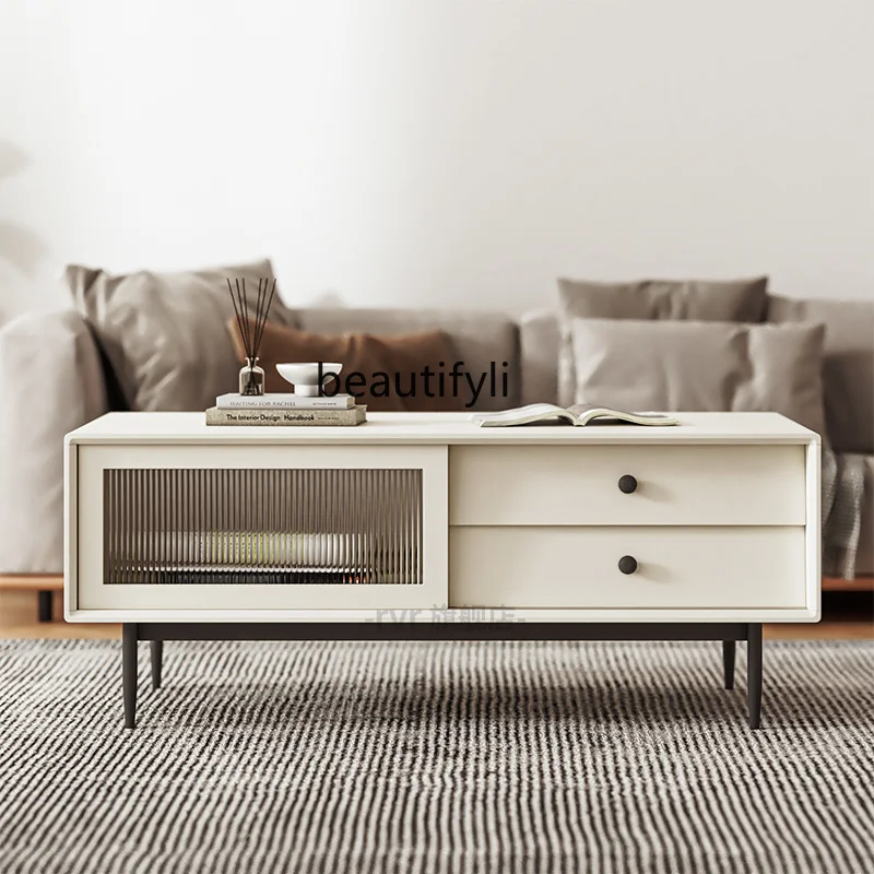 yj Modern Simple Coffee Table Storage Nordic Multi-Functional Creative New Khaki White
yj Modern Simple Coffee Table Storage Nordic Multi-Functional Creative New Khaki White