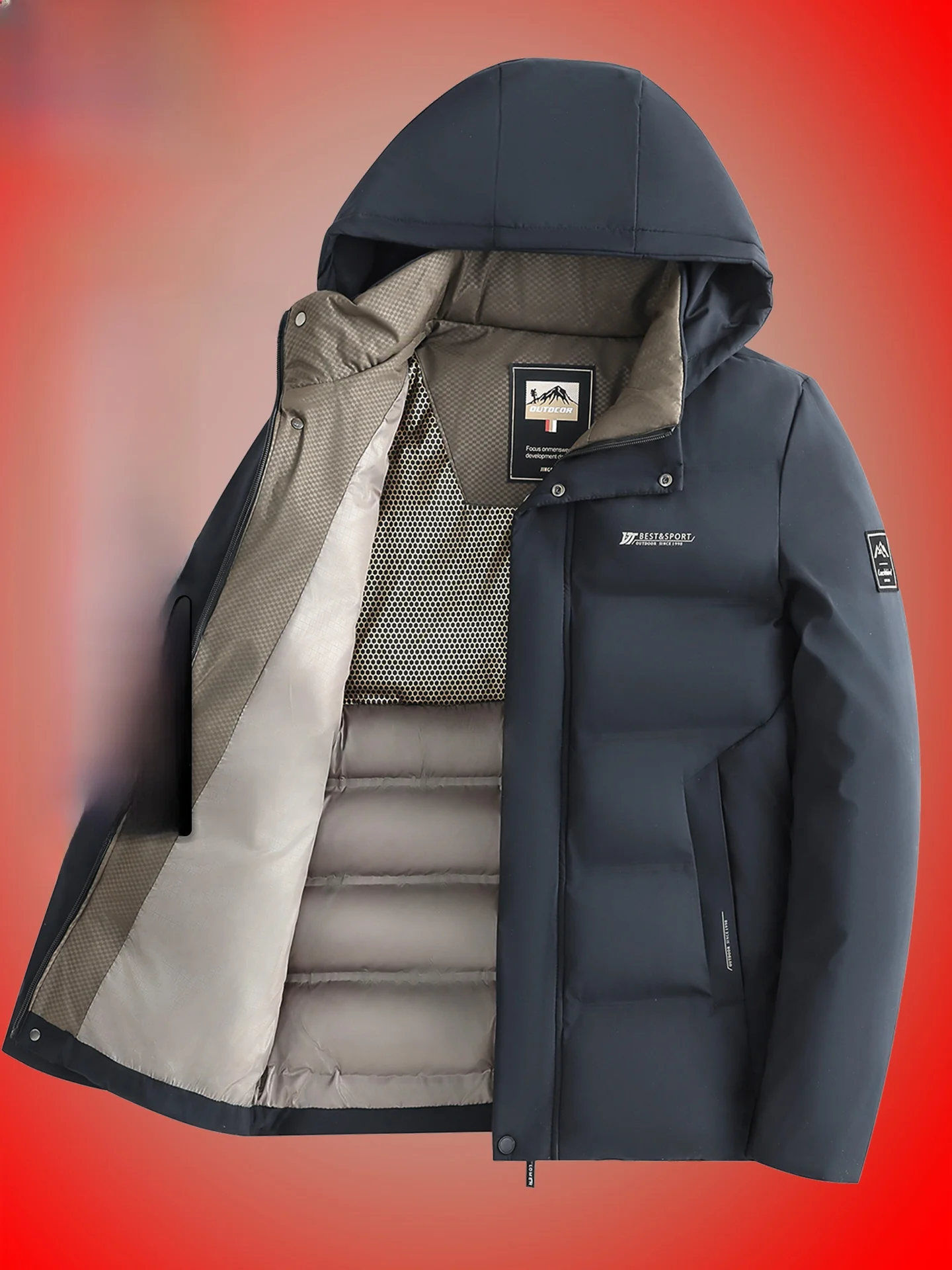 Теплая куртка с отстегивающимся капюшоном из утолщенного хлопка, повседневное пальто для мужчин среднего и старшего возраста, модное городское стильное пальто с длинными рукавами
Теплая куртка с отстегивающимся капюшоном из утолщенного хлопка, повседневное пальто для мужчин среднего и старшего возраста, модное городское стильное пальто с длинными рукавами