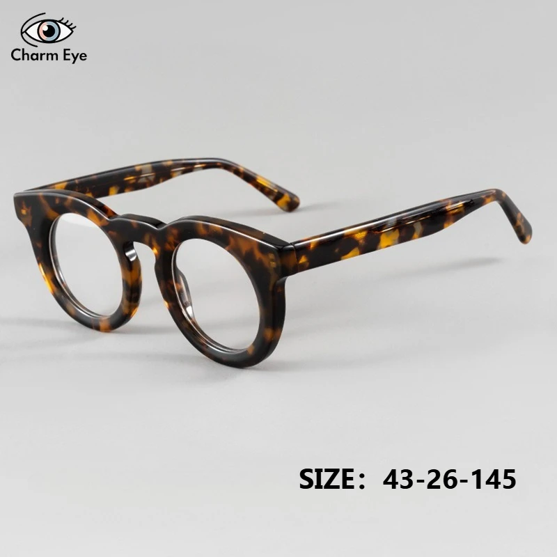 Женские черепаховые очки, новая мода, ацетатная круглая оправа для очков ручной работы, мужские оптические очки для близорукости, чтения, компьютерные офисные очки
Женские черепаховые очки, новая мода, ацетатная круглая оправа для очков ручной работы, мужские оптические очки для близорукости, чтения, компьютерные офисные очки