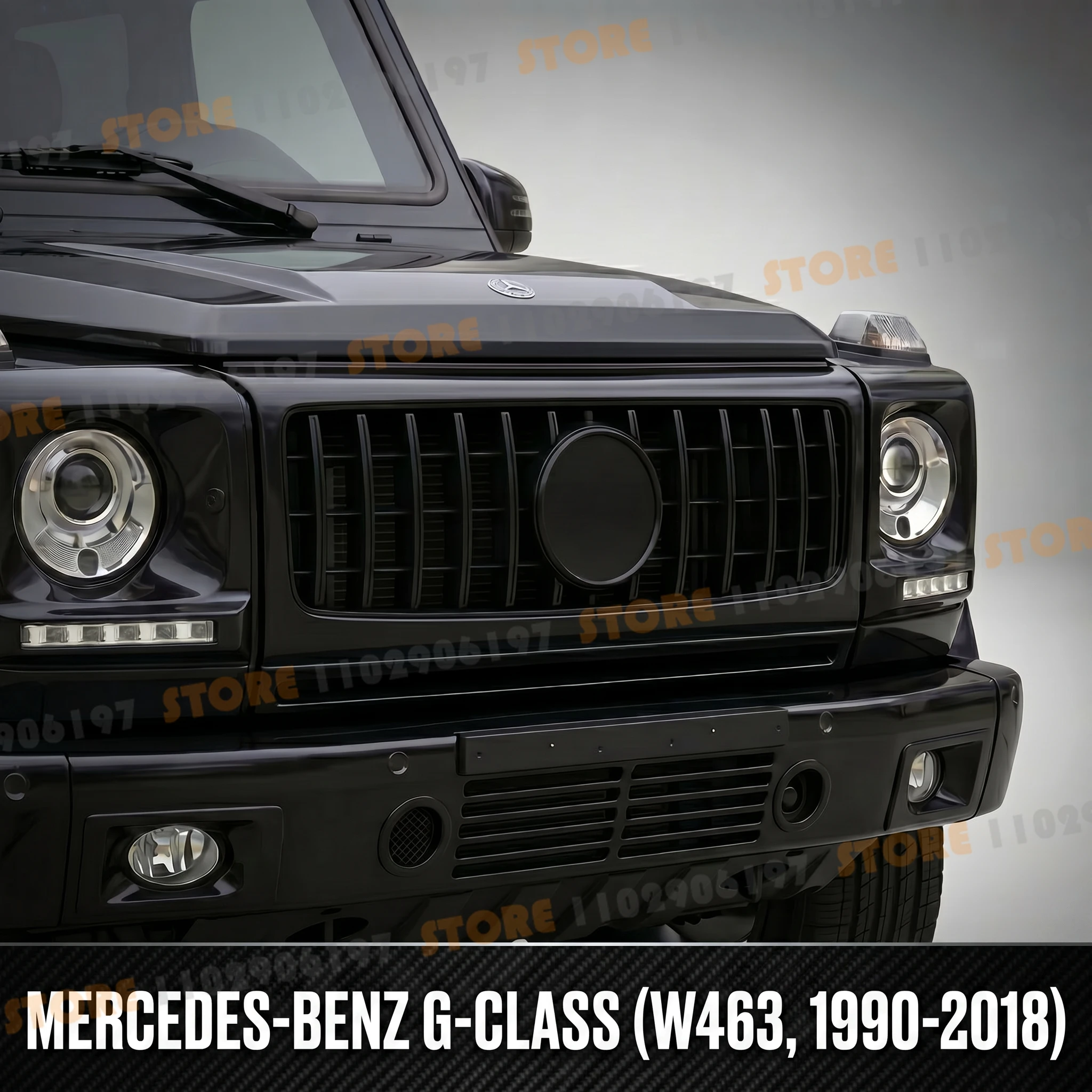 Для Mercedes-Benz 1990-2018 W463 G-Class G350 G500 G55: Передняя решетка бампера, решетка капота
Для Mercedes-Benz 1990-2018 W463 G-Class G350 G500 G55: Передняя решетка бампера, решетка капота