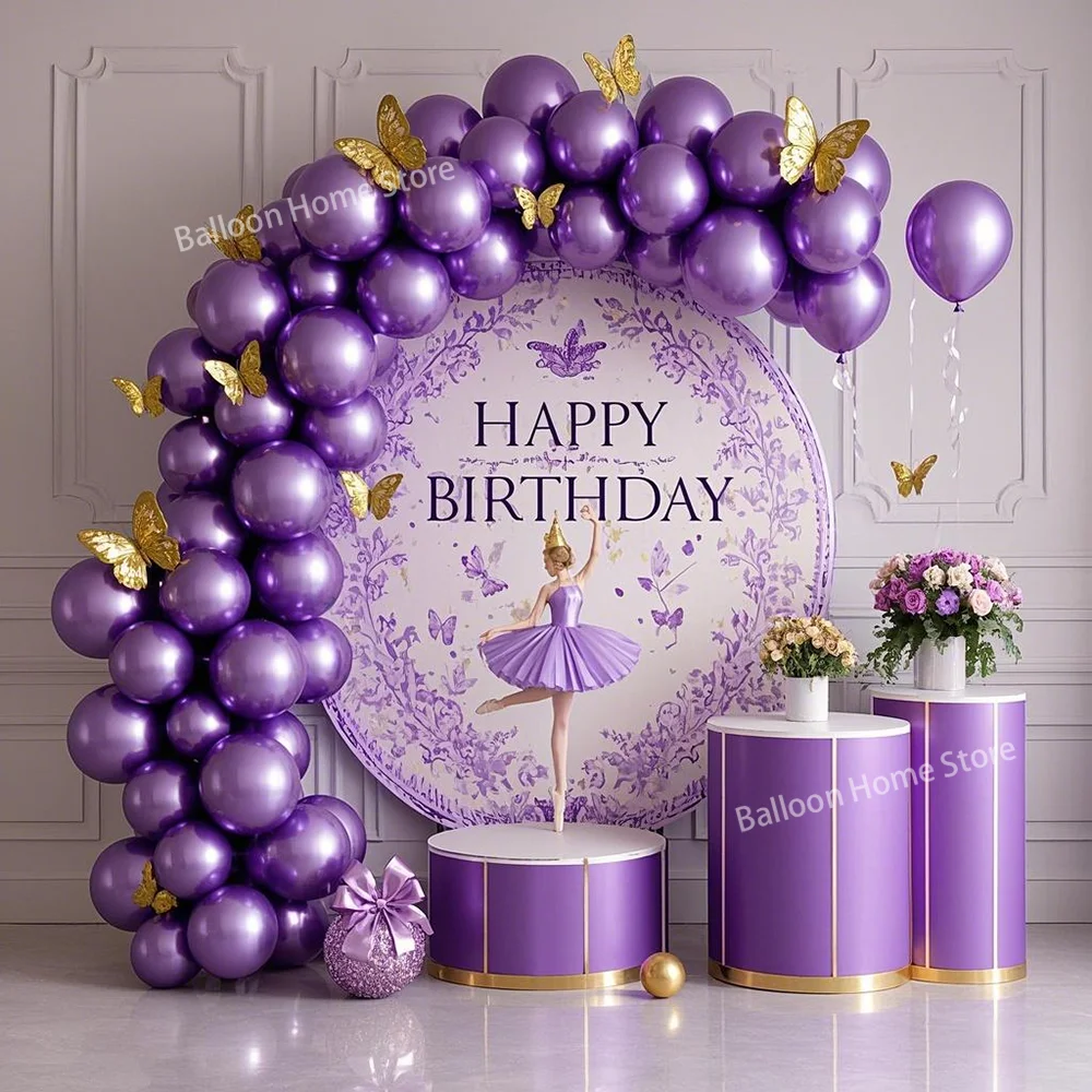 60pcs 5/10/12inch Metallic Luster Purple Balloon Romantic Wedding Arch Decoration Birthday Party Festival Celebration Event DIY
60pcs 5/10/12inch Metallic Luster Purple Balloon Romantic Wedding Arch Decoration Birthday Party Festival Celebration Event DIY