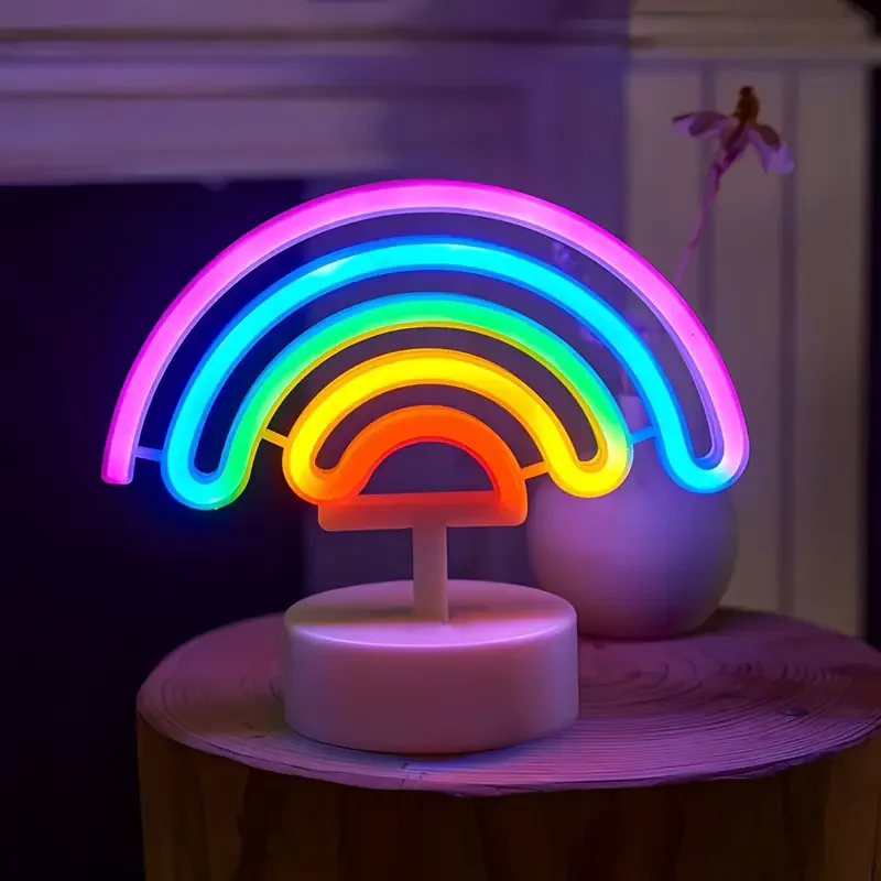 Desktop Night Light Summer Landscape Shape Neon Light Rainbow Room Decoration Restaurant Gift USB or battery-powered LED
Desktop Night Light Summer Landscape Shape Neon Light Rainbow Room Decoration Restaurant Gift USB or battery-powered LED