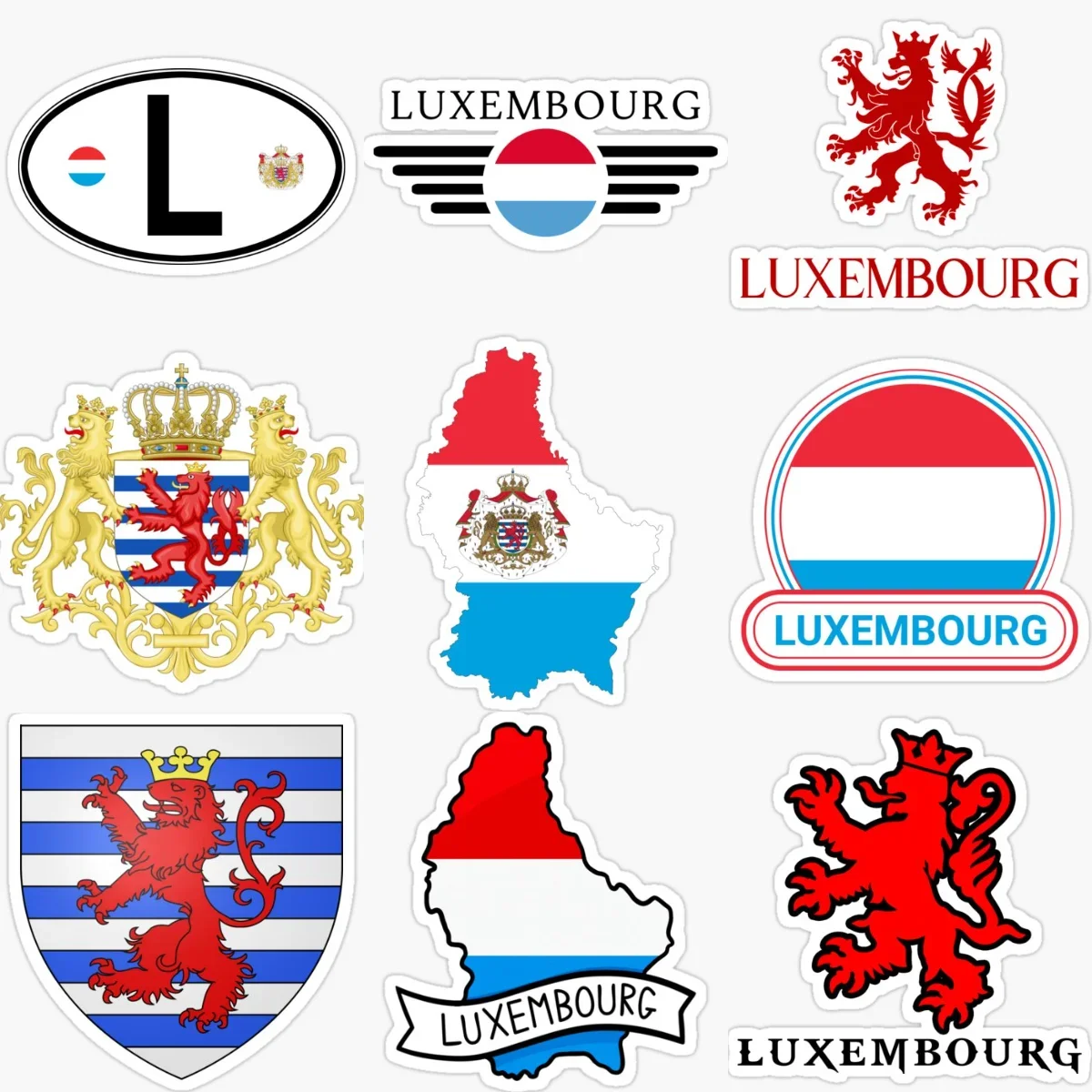L Luxembourg Flag Map Emblem Lion Creative PVC Car Sticker for Decorate Car Bicycle Window Fridge Helmet Wall Decal Accessories
L Luxembourg Flag Map Emblem Lion Creative PVC Car Sticker for Decorate Car Bicycle Window Fridge Helmet Wall Decal Accessories