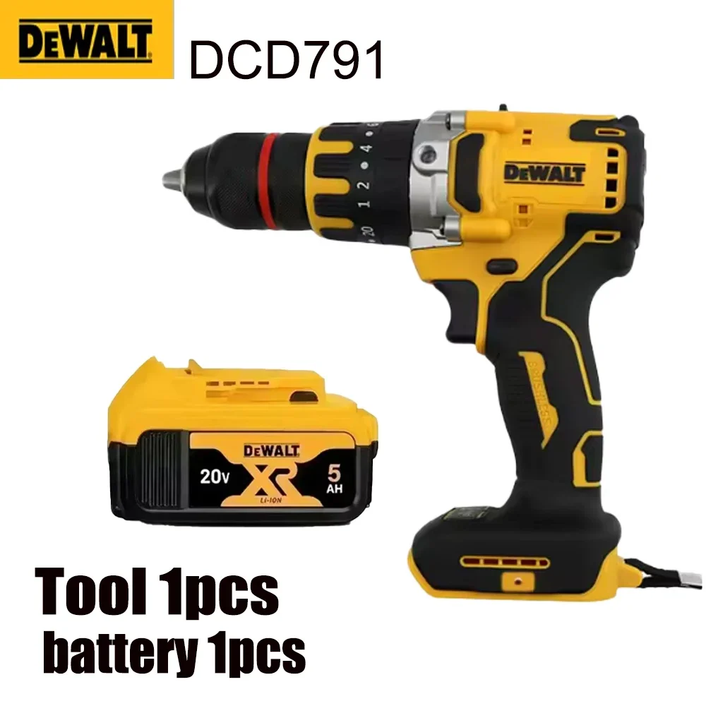 Dewalt DCD791 cordless drill brushless driver multifunctional portable rechargeable power tool and new 20V lithium battery
Dewalt DCD791 cordless drill brushless driver multifunctional portable rechargeable power tool and new 20V lithium battery