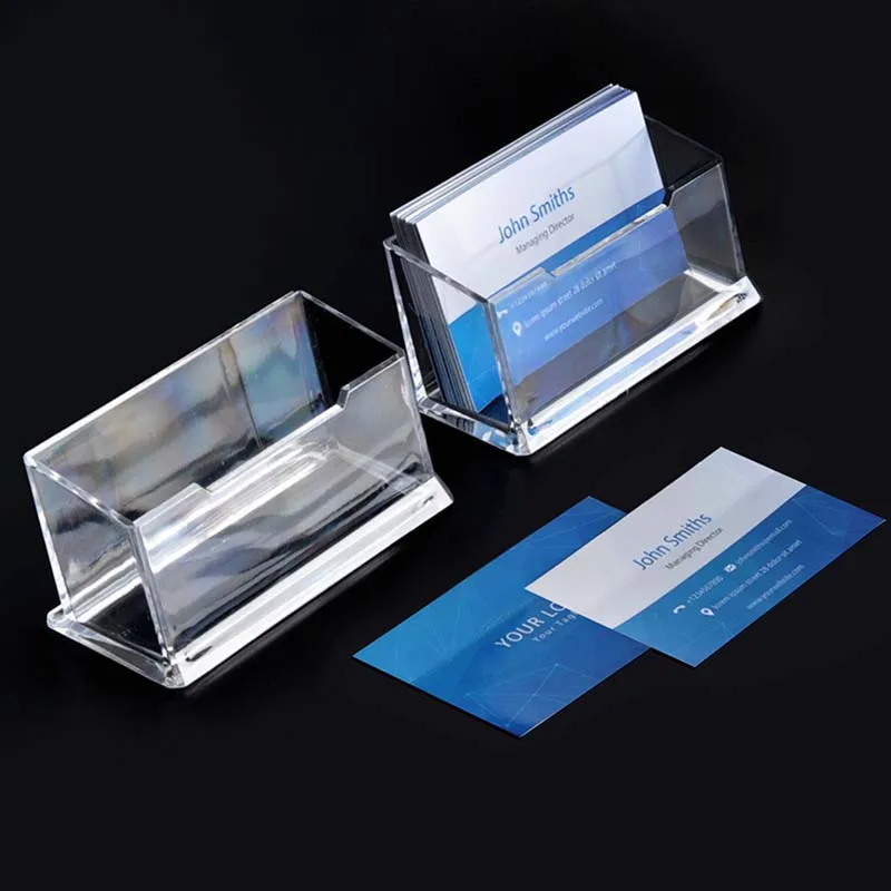Transparent plastic business card holder Exhibition business desktop business card case simple business card holder card holder
Transparent plastic business card holder Exhibition business desktop business card case simple business card holder card holder