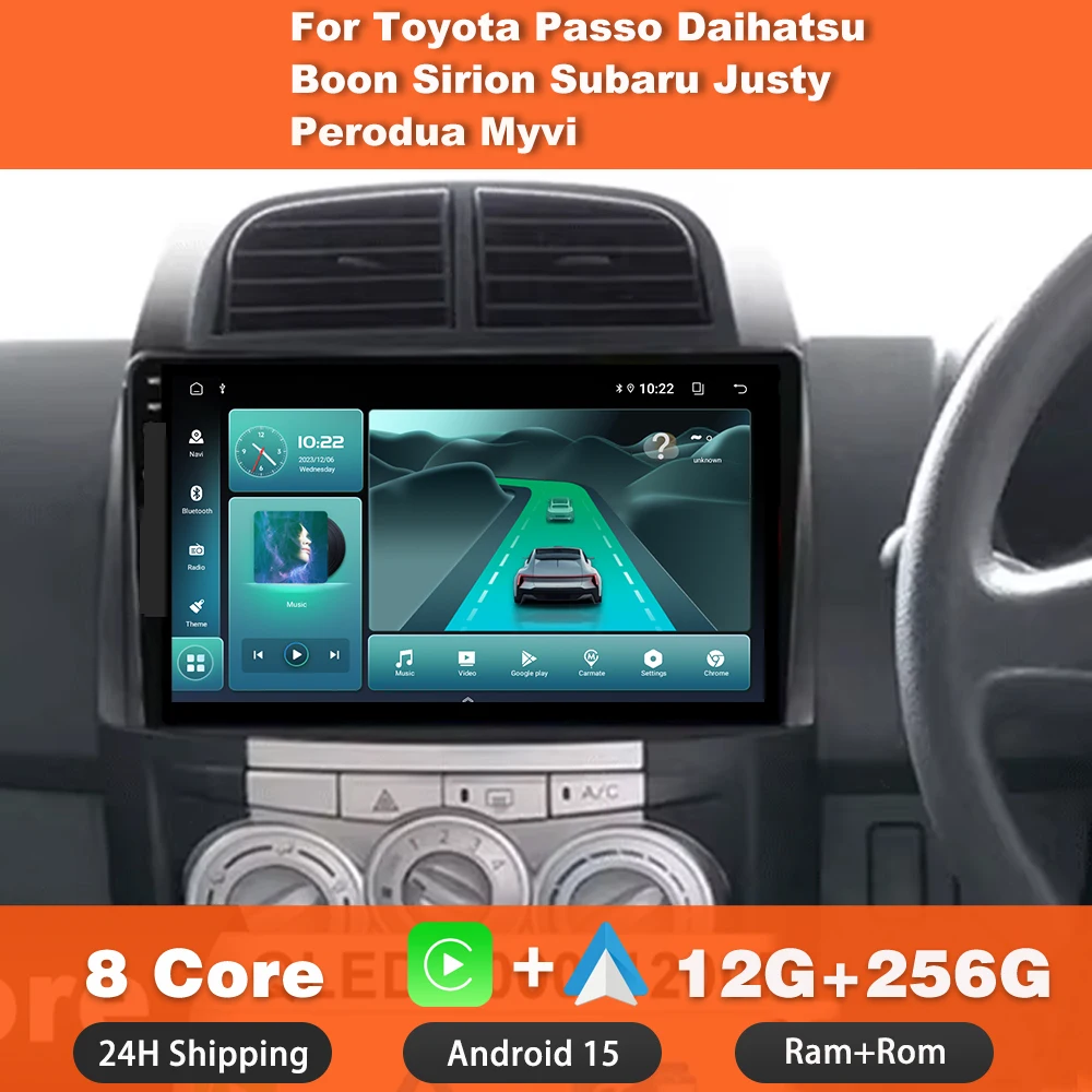 Android 15 For Toyota Passo Daihatsu Boon Sirion Subaru Justy Perodua MyviCar Radio Multimedia Player Stereo Navigation GPS
Android 15 For Toyota Passo Daihatsu Boon Sirion Subaru Justy Perodua MyviCar Radio Multimedia Player Stereo Navigation GPS