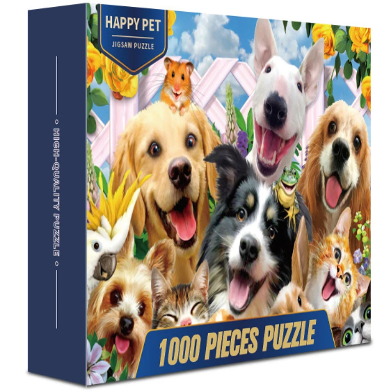 70*50cm Adult 1000 Pieces Jigsaw Puzzle Cute and Adorable Pets Beautiful Animals Paintings Stress Reducing Toys Christmas Gifts
70*50cm Adult 1000 Pieces Jigsaw Puzzle Cute and Adorable Pets Beautiful Animals Paintings Stress Reducing Toys Christmas Gifts