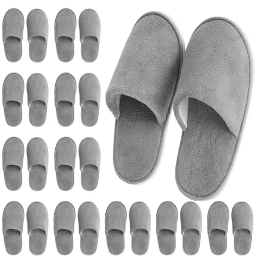Juvale 12 Pairs Disposable Slippers for Guests, Bulk Pack for Hotel, Spa, Shoeless Home, US Men Size 11, Women 12
Juvale 12 Pairs Disposable Slippers for Guests, Bulk Pack for Hotel, Spa, Shoeless Home, US Men Size 11, Women 12