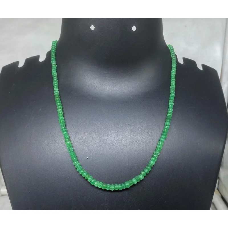Natural Emerald Necklace 4-5mm Round Faceted Beads 20” Handmade Gemstone Jewelry
Natural Emerald Necklace 4-5mm Round Faceted Beads 20” Handmade Gemstone Jewelry