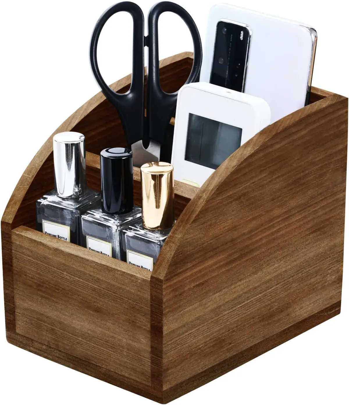 Rustic Wooden Desk Organizer 3-Slot Remote Control Caddy Farmhouse Storage
Rustic Wooden Desk Organizer 3-Slot Remote Control Caddy Farmhouse Storage