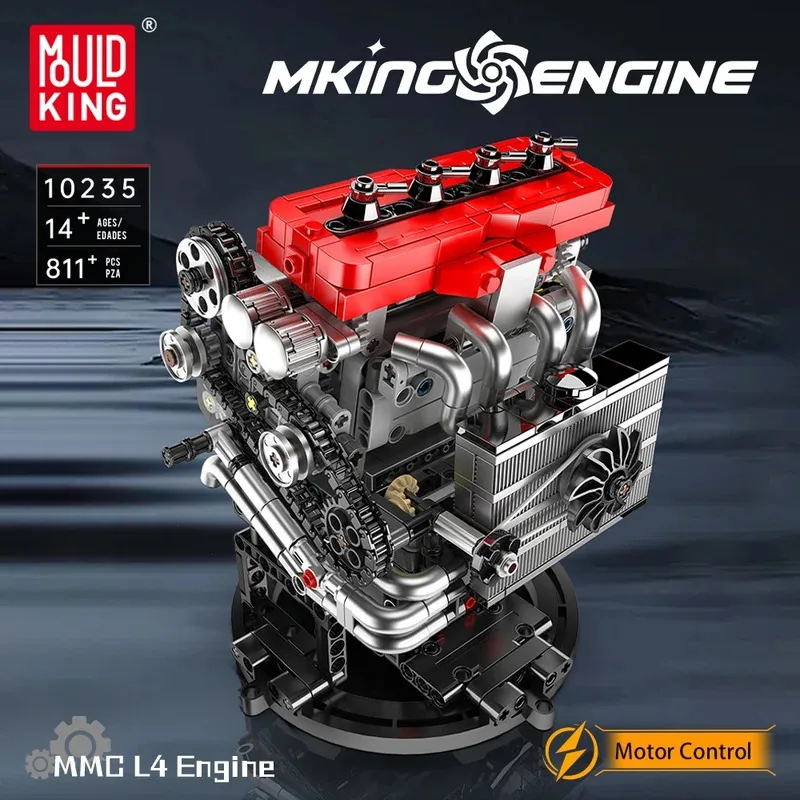 Mold King 10235 MMC L4 модель двигателя креативные игрушки образовательный комплект для сборки moc наборы кирпичей строительные блоки детский рождественский подарок
Mold King 10235 MMC L4 модель двигателя креативные игрушки образовательный комплект для сборки moc наборы кирпичей строительные блоки детский рождественский подарок