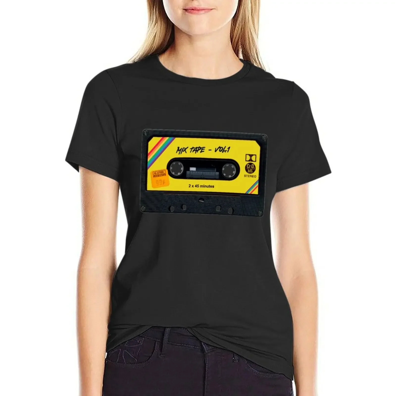 Cassette tape, nostalgy, retro, cool. T-shirt vintage clothes Blouse funny Women's tee shirt
Cassette tape, nostalgy, retro, cool. T-shirt vintage clothes Blouse funny Women's tee shirt