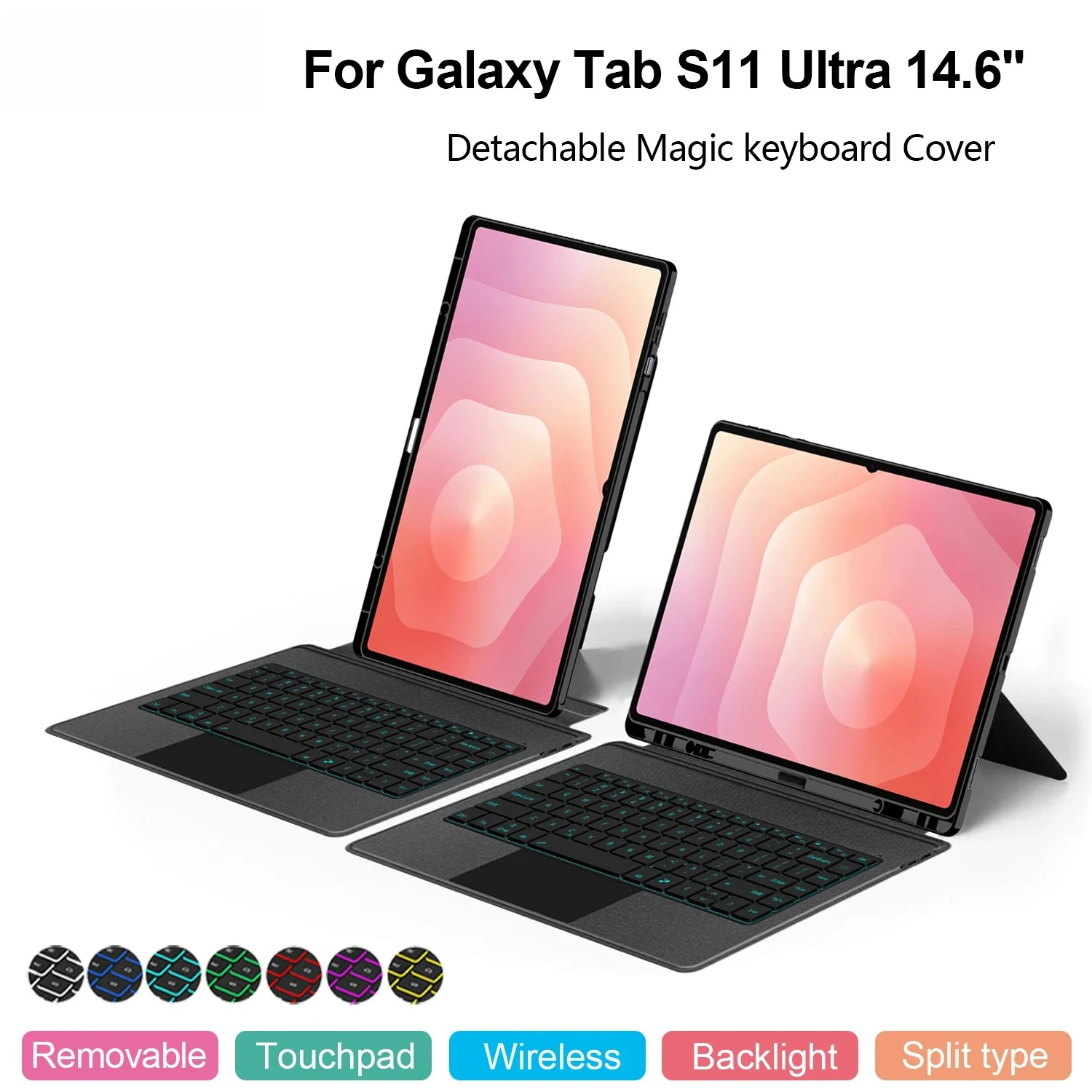 Touchpad Keyboard For Samsung Galaxy Tab S11 Ultra 14.6" Case Tab S11 ultra 2025 SM-X930 X936B Detachable Magic Keyboard Cover
Touchpad Keyboard For Samsung Galaxy Tab S11 Ultra 14.6" Case Tab S11 ultra 2025 SM-X930 X936B Detachable Magic Keyboard Cover