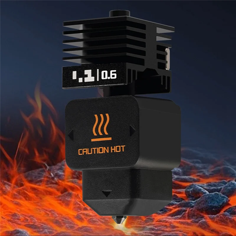 Комплект экструдера Hotend из закаленной стали толщиной 0,6 мм для 3D-принтера Bambu Lab H2D, повышенная скорость печати и простая сменная насадка
Комплект экструдера Hotend из закаленной стали толщиной 0,6 мм для 3D-принтера Bambu Lab H2D, повышенная скорость печати и простая сменная насадка