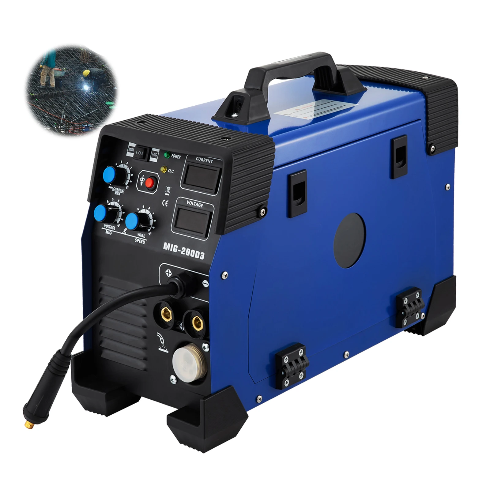 Efficient Cooling Fan MIG-250 250 Amp MIG/Stick (MMA) Inverter Welder IGBT Easy for Translation and Storage
Efficient Cooling Fan MIG-250 250 Amp MIG/Stick (MMA) Inverter Welder IGBT Easy for Translation and Storage