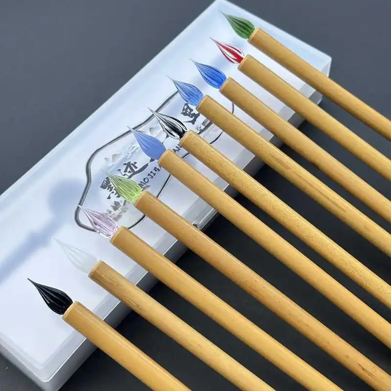 Handpolished Wood Handle Glass Dip Pen Smooth And Easy To Write Without Scratching Paper 0.5mm
Handpolished Wood Handle Glass Dip Pen Smooth And Easy To Write Without Scratching Paper 0.5mm