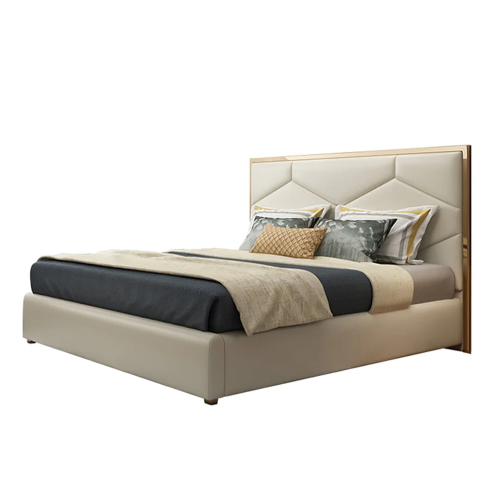 &c Luxury American Design Leather Bedroom Furniture Hotel Wooden Upholstered King Size Bed
&c Luxury American Design Leather Bedroom Furniture Hotel Wooden Upholstered King Size Bed